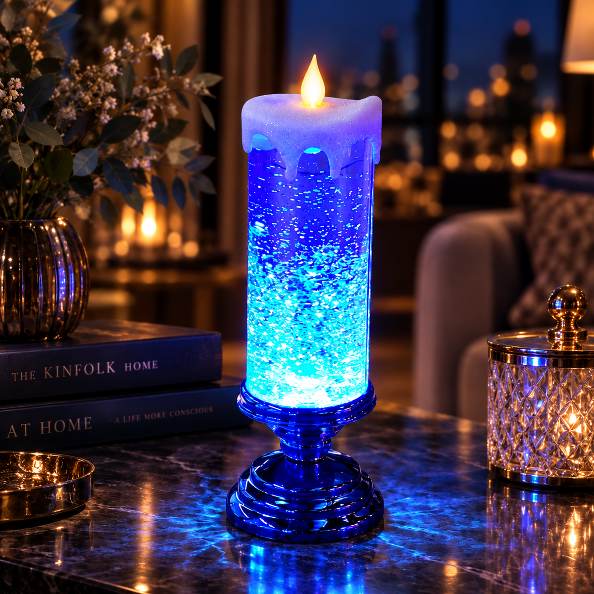 🔥😍✨Last Day 90% OFF✨ Enchanted Glow Flameless Candle Lamp – Sparkling Home Décor 🕯️