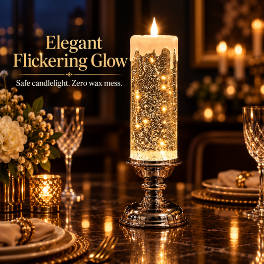 🔥😍✨Last Day 90% OFF✨ Enchanted Glow Flameless Candle Lamp – Sparkling Home Décor 🕯️