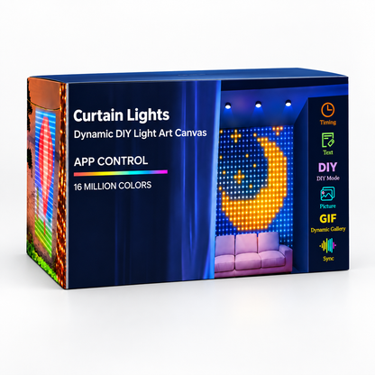 ✨ Turn Your Balcony Into A Giant LED Light Show! 🎄 Smart 400-LED Animated Mesh Screen 🎆📱