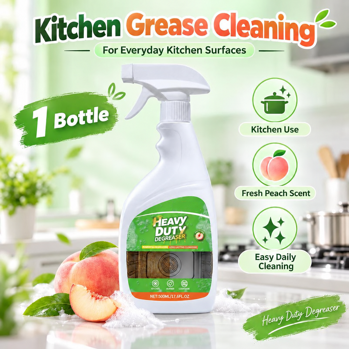 🧽 Whole Home Cleaning Bundle – 3-Bottle Set for Kitchen, Bathroom & More ✨