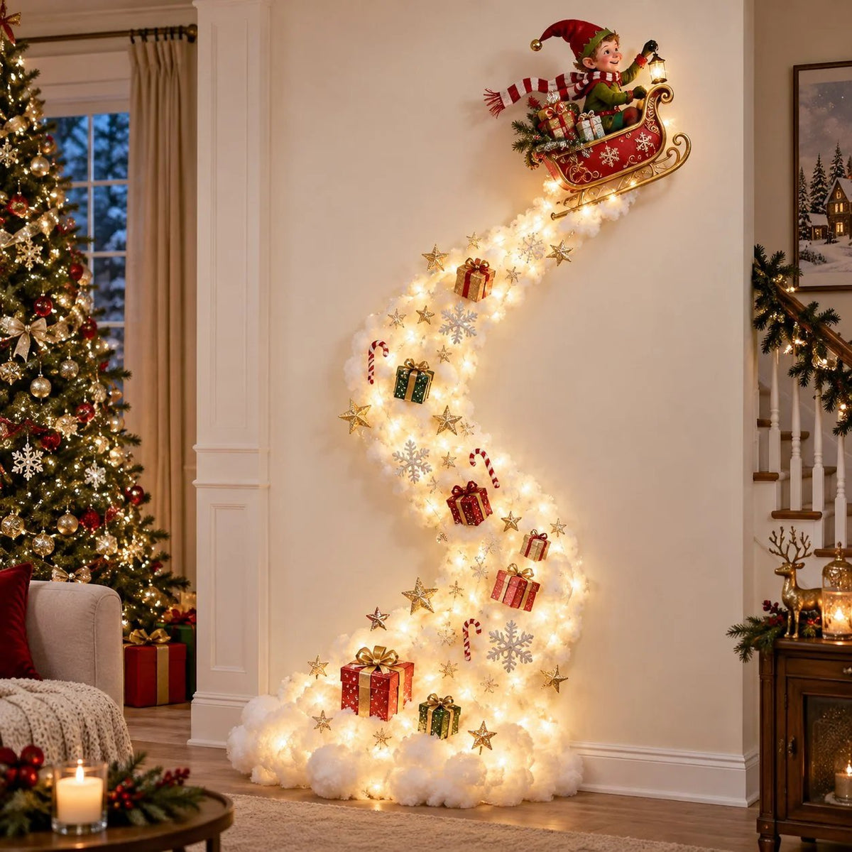 ✨Christmas Magic Trail Wall Light - A Little Christmas Magic, Right on Your Wall