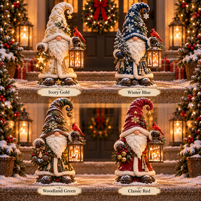 🎄✨ Christmas Gnome Lantern™ – Illuminated Winter Village Projection Decor