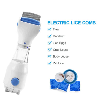 🧼 LiceLift Pro™ Electric Lice Removal Comb – Comb, Capture & Dispose