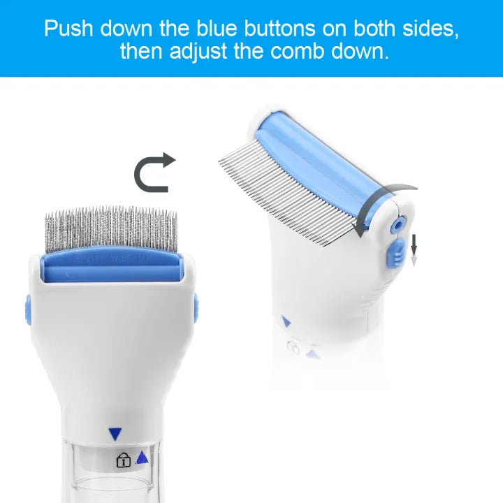 🧼 LiceLift Pro™ Electric Lice Removal Comb – Comb, Capture & Dispose