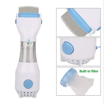 🧼 LiceLift Pro™ Electric Lice Removal Comb – Comb, Capture & Dispose