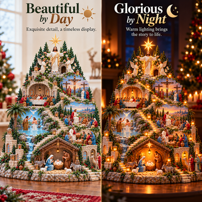 ✝️✨ The Life of Jesus™ – Lighted 3D Biblical Story Village | Six Sacred Moments, One Eternal Story