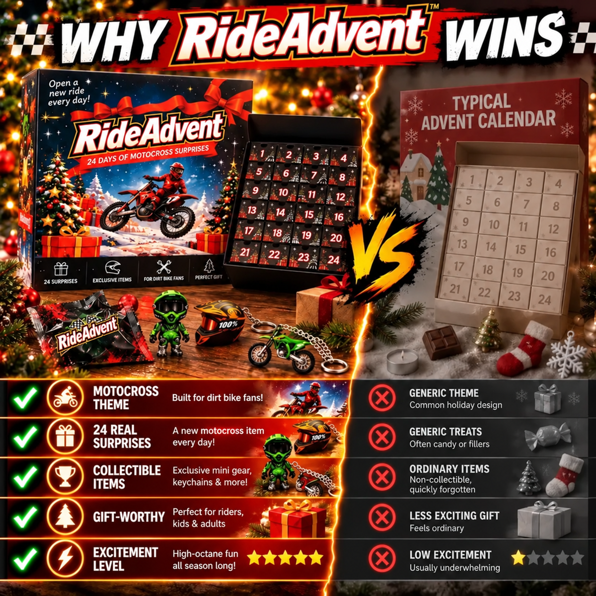 RideAdvent 24-Day Motocross & Dirt Bike Advent Calendar 🏍️