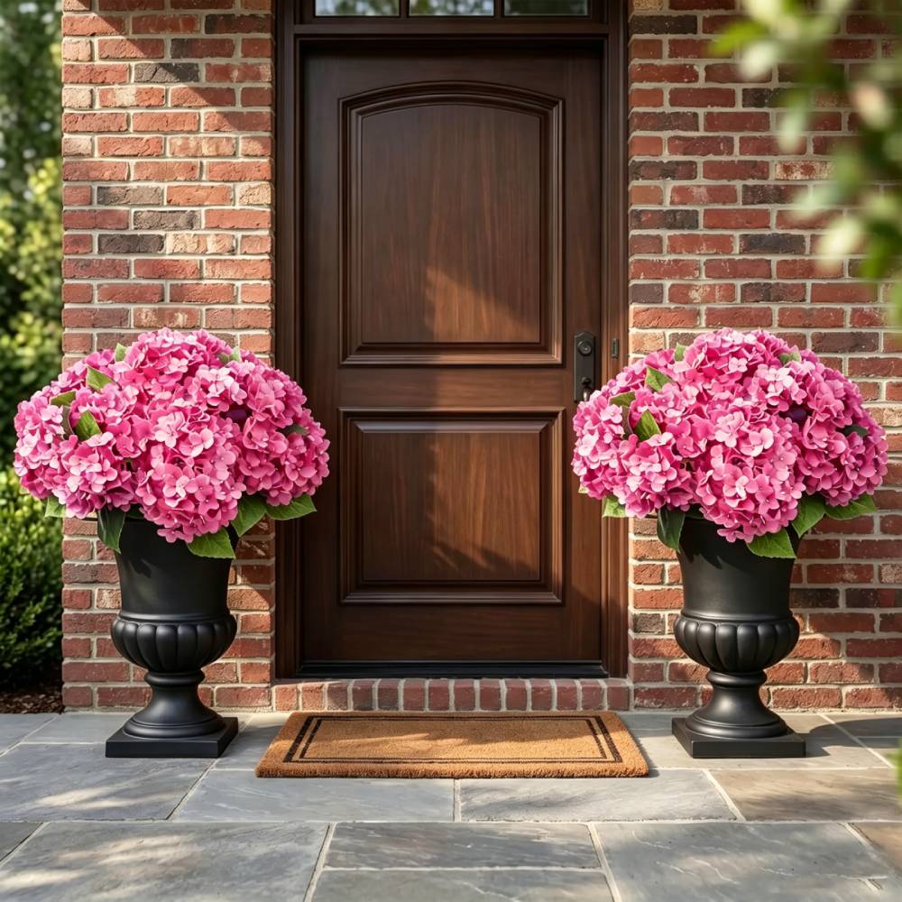 🔥Hot Sale 70% OFF🔥Lifelike UV-Resistant Outdoor Hydrangea | Waterproof & Windproof Faux Flowers for Patio & Garden