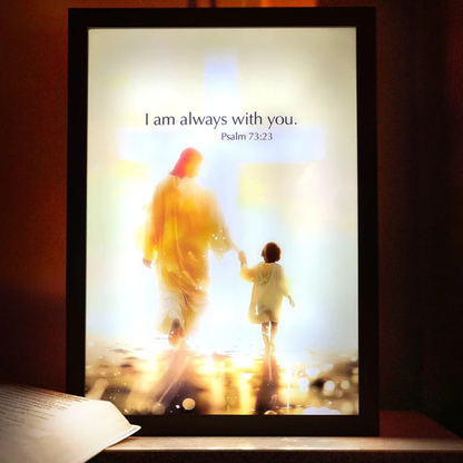 Handcrafted The Jesus Lamp 'I Am Always With You'