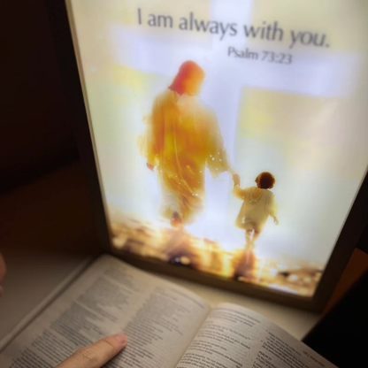 Handcrafted The Jesus Lamp 'I Am Always With You'