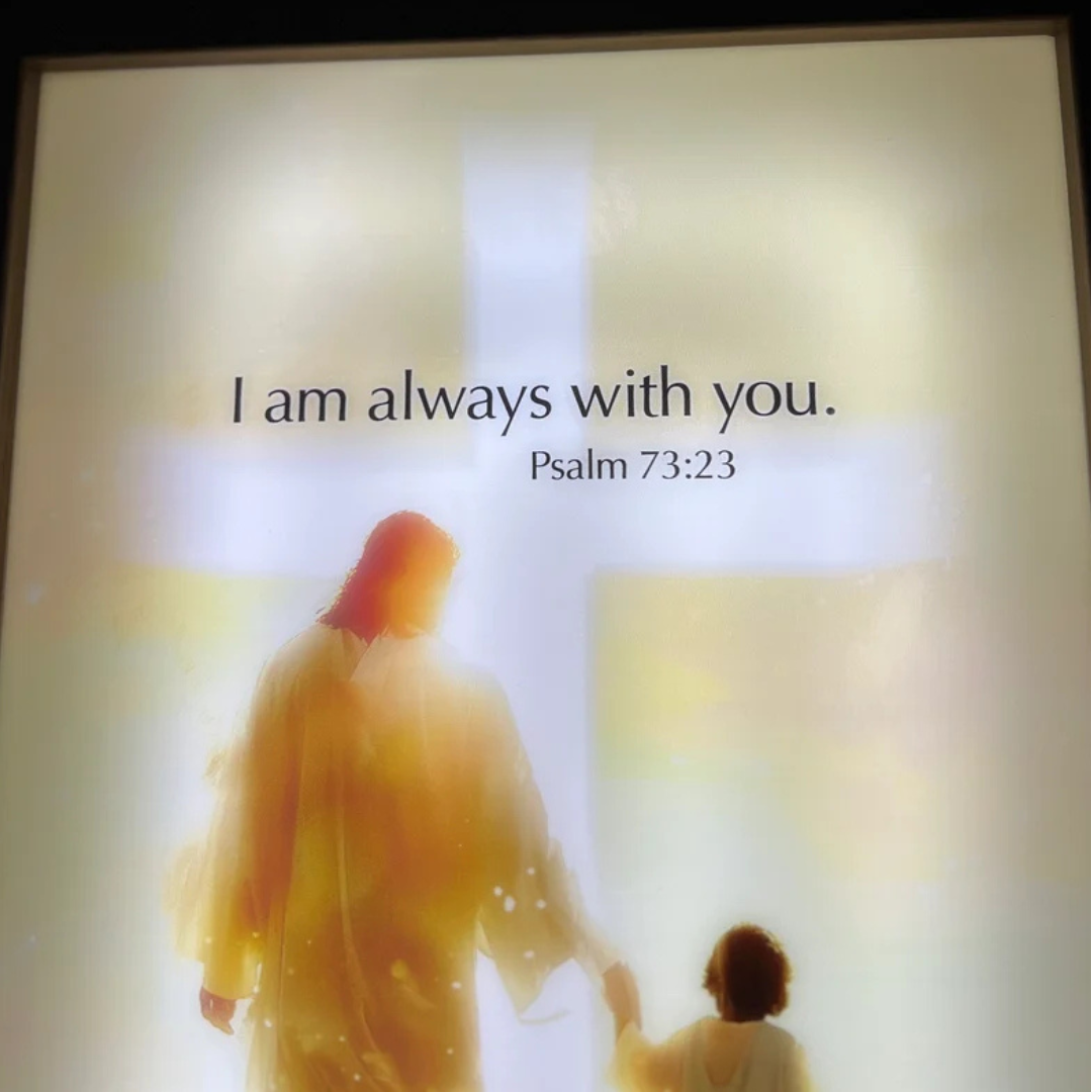 Handcrafted The Jesus Lamp 'I Am Always With You'