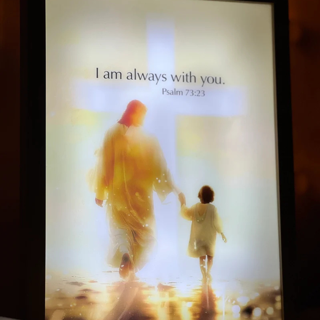 Handcrafted The Jesus Lamp 'I Am Always With You'