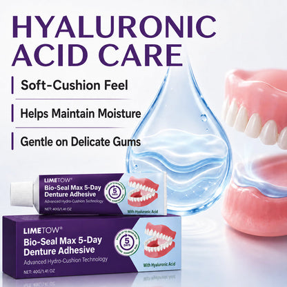 🔥100K+ SOLD🔥Zavrlysell® Bio-Seal Max 5-Day Denture Adhesive🦷💙