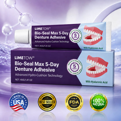 🔥100K+ SOLD🔥Zavrlysell® Bio-Seal Max 5-Day Denture Adhesive🦷💙