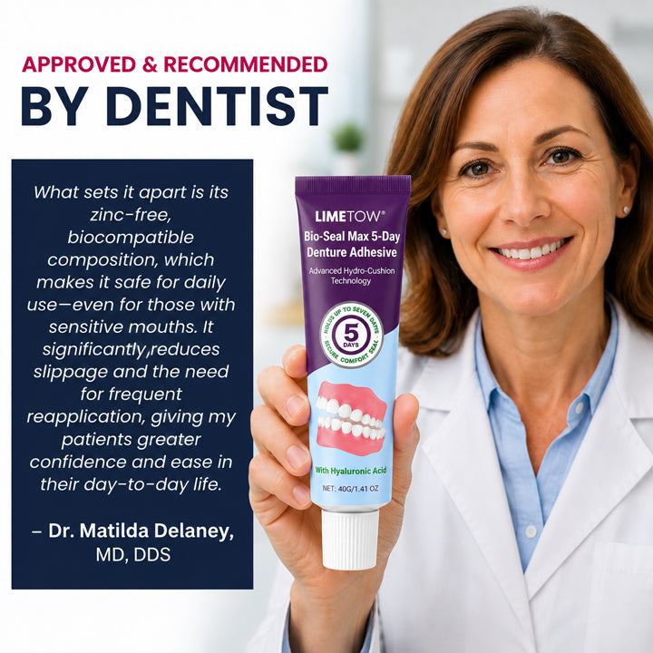 🔥100K+ SOLD🔥Zavrlysell® Bio-Seal Max 5-Day Denture Adhesive🦷💙