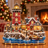 Victorian Winter Lighthouse