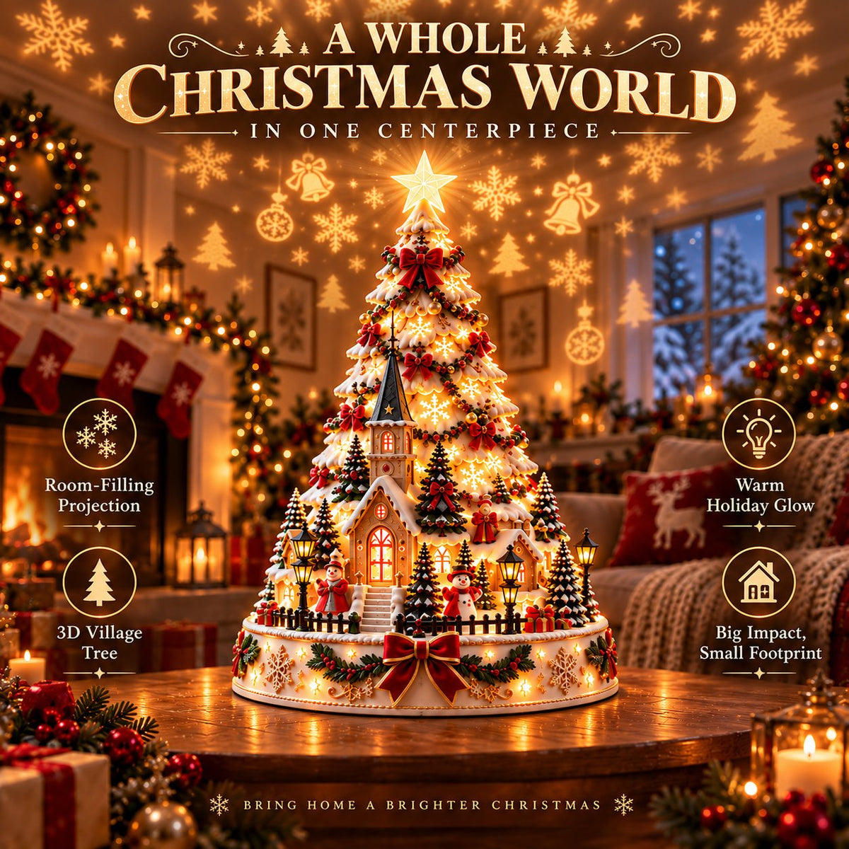 ✨️Christmas Hot Sale🎄Zavrlysell™ Christmas Village Lightscape Tree