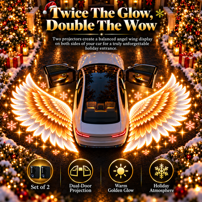 🎄 BUY 1 GET 1 FREE 🎁 Guardian Wings™ – Christmas Angel Wing Car Door Projector Lights (2-Pack) ✨
