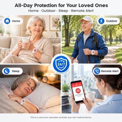 🆘 50% OFF – SOS Emergency Call Wristband for Seniors