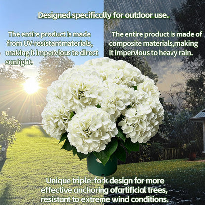 🔥Hot Sale 70% OFF🔥Lifelike UV-Resistant Outdoor Hydrangea | Waterproof & Windproof Faux Flowers for Patio & Garden