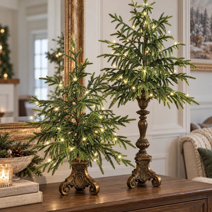 🔥Last Day 50% Off🔥Vintage Lighted Norfolk Pine Trees