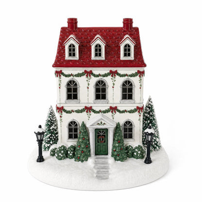 🎄 Mistletoe Lane™ Christmas Cottage Diffuser – Light-Up Christmas Village with Magical Chimney Mist ✨