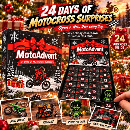 (🎁Last Day 49% OFF)🏍️Motocross Advent Calendar | 24 Days of Rider Themed Gifts