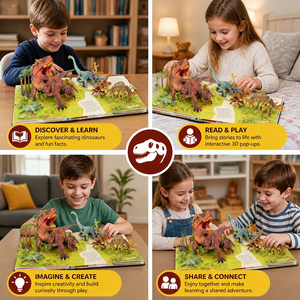 🦖 Open the Book. Watch Dinosaurs Come to Life!