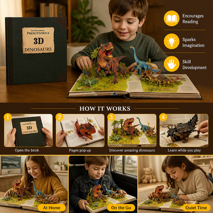 🦖 Open the Book. Watch Dinosaurs Come to Life!