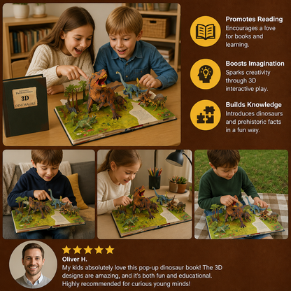 🦖 Open the Book. Watch Dinosaurs Come to Life!