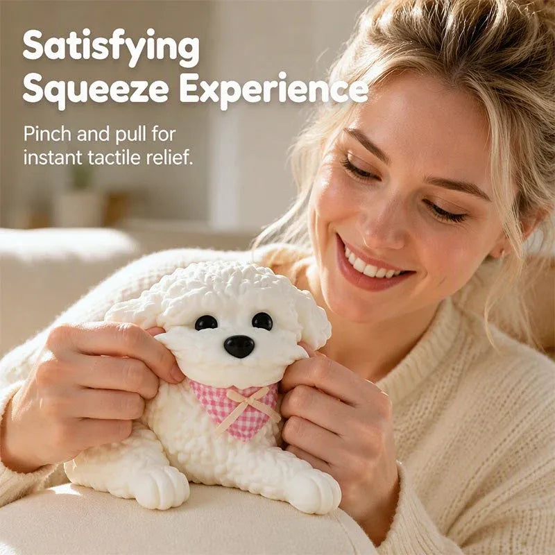 🧸🐶 Squishy Teddy Dog™ – Soft & Cute Stress Relief Toy ✨
