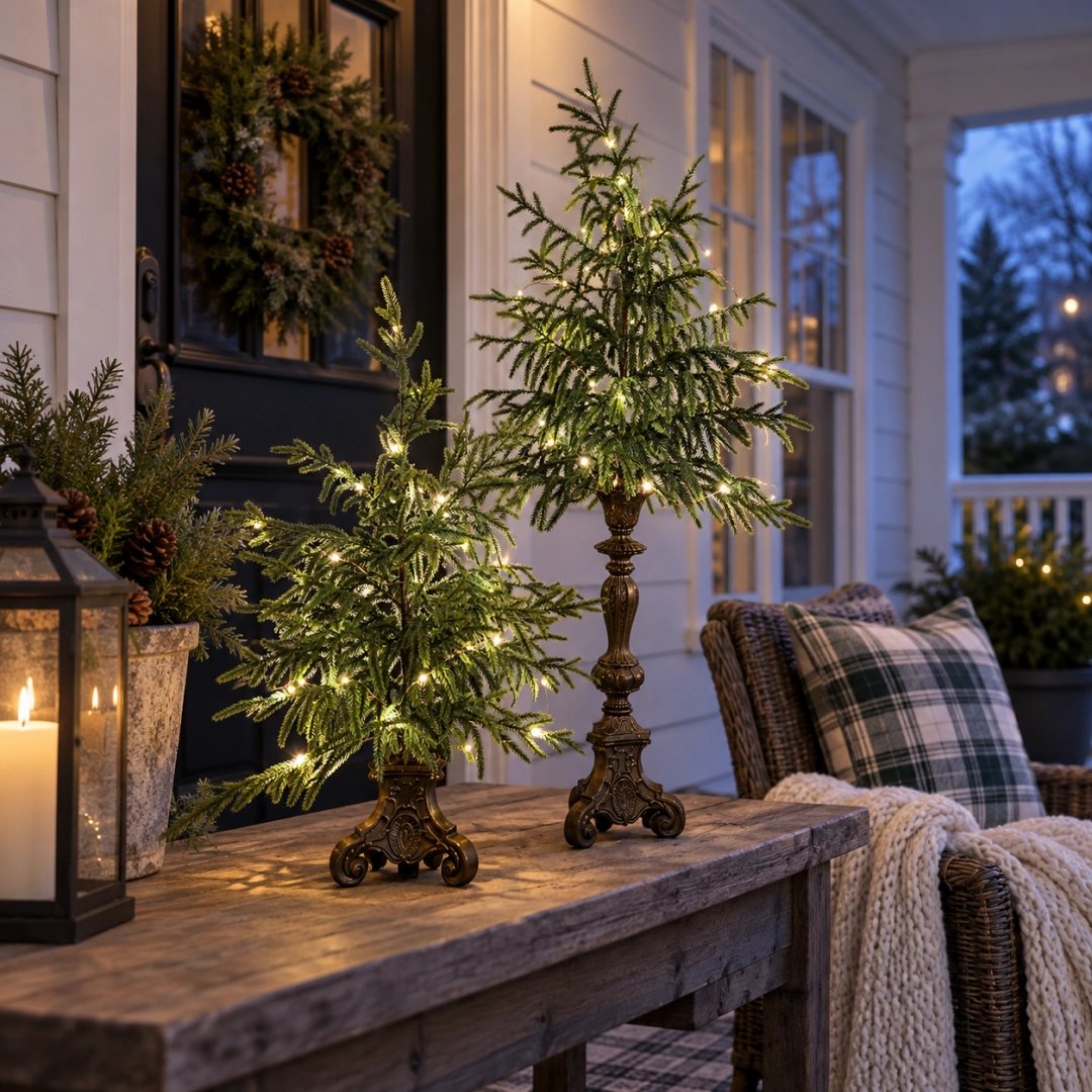 🔥Last Day 50% Off🔥Vintage Lighted Norfolk Pine Trees