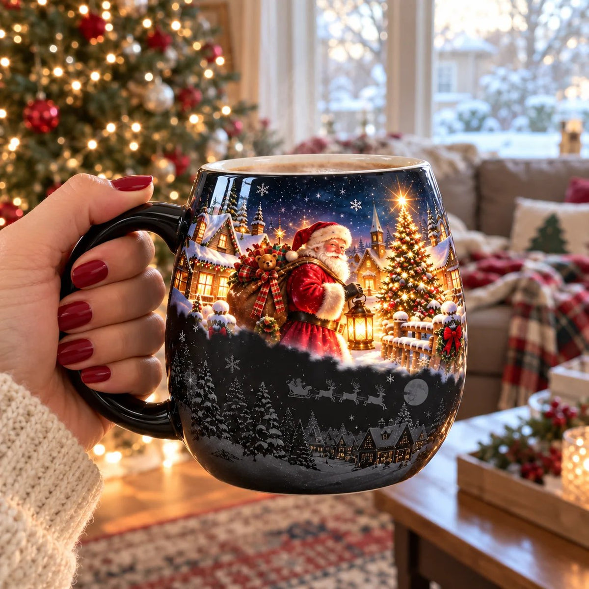 🎄Christmas Magic Color-Changing Mug – Heat Reveal Holiday Gift