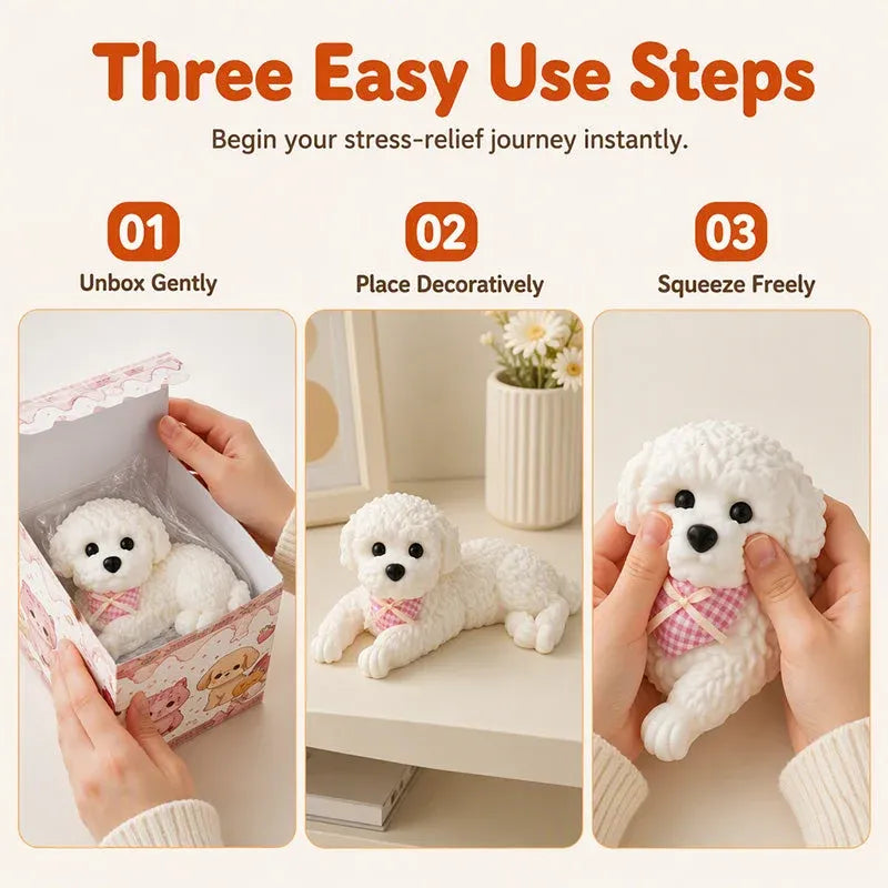 🧸🐶 Squishy Teddy Dog™ – Soft & Cute Stress Relief Toy ✨