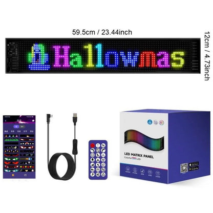 🎄 Smart LED Pixel Car Display — App-Controlled Custom Text, Colors & Animations
