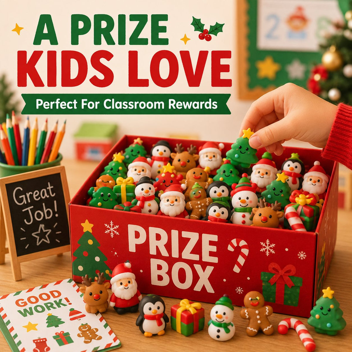 🔥 LAST DAY 50% OFF - 🎄24PCS Random Christmas Mochi Squishy Gift Set