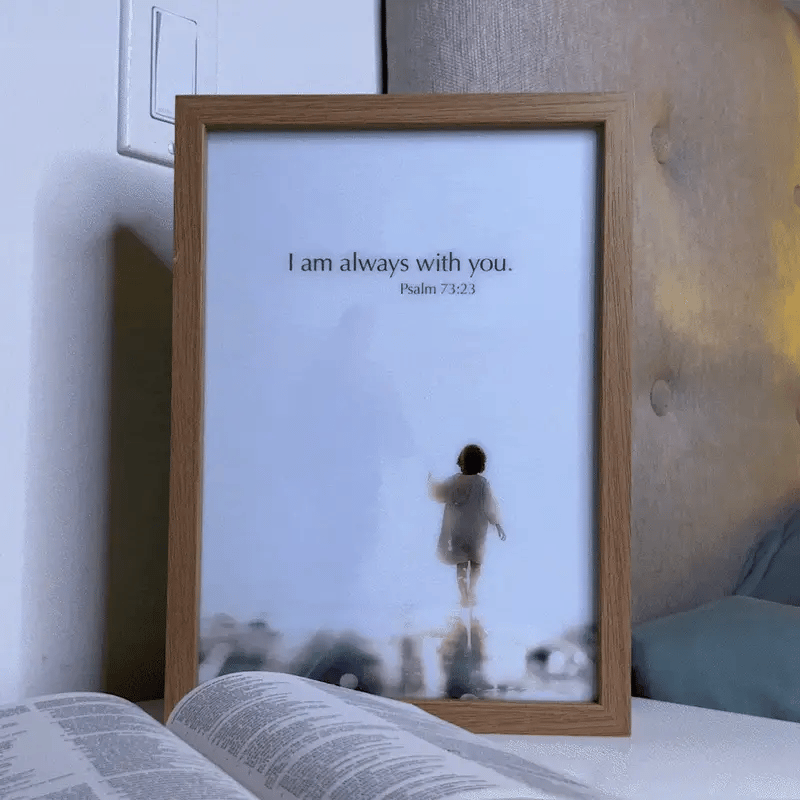 Handcrafted The Jesus Lamp 'I Am Always With You'