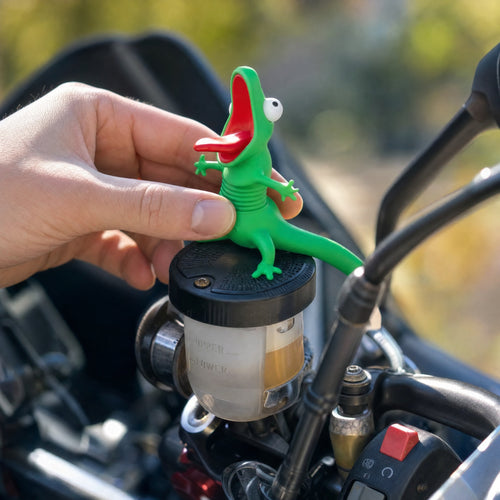 🦎 Throttle Lizard™ – Wobbling Motorcycle Ride Buddy & Funny Bike Mascot