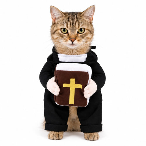 🎃 Holy Howl-o-Ween™ Pet Costume Collection – 3 Hilarious Halloween Looks for Cats & Small Dogs
