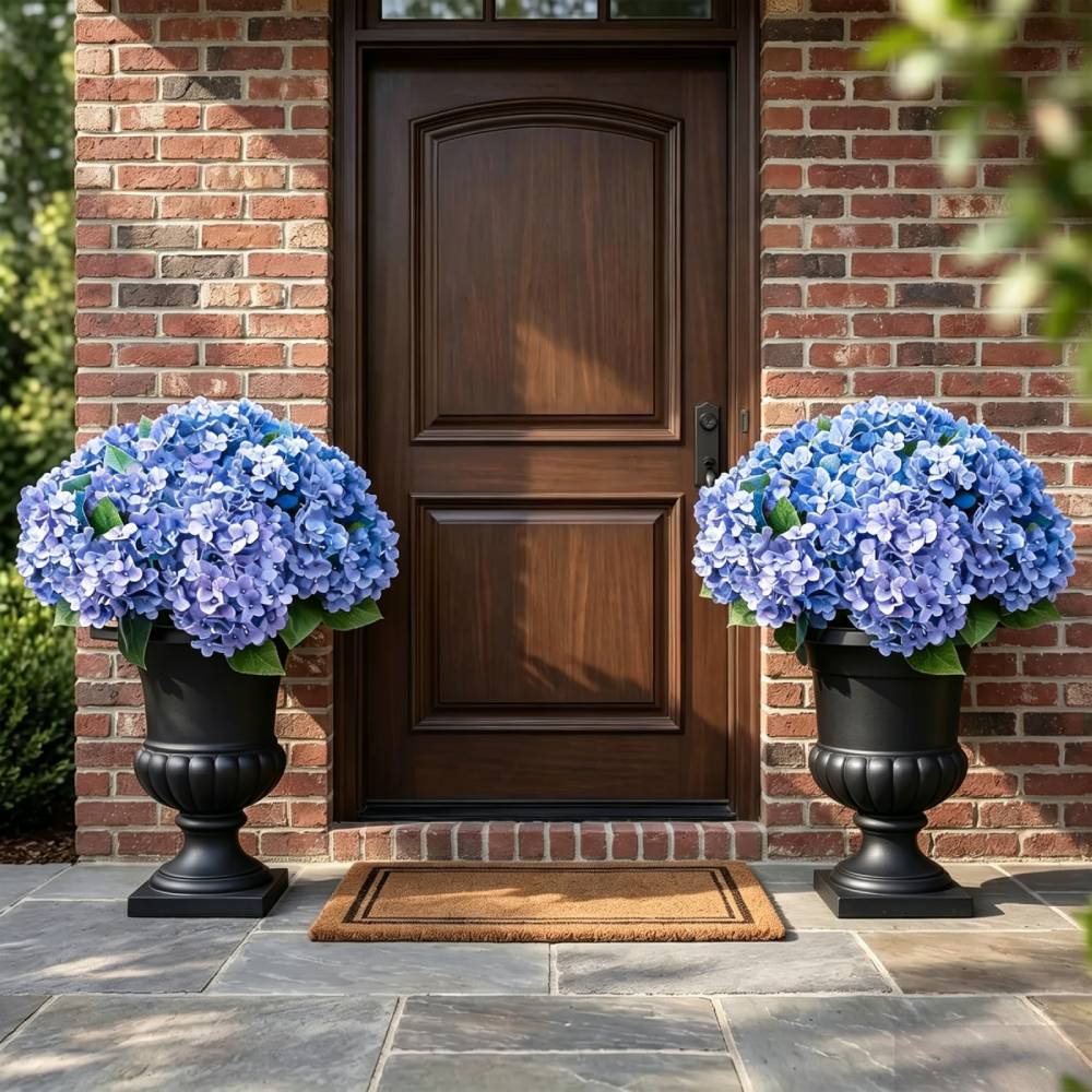 🔥Hot Sale 70% OFF🔥Lifelike UV-Resistant Outdoor Hydrangea | Waterproof & Windproof Faux Flowers for Patio & Garden