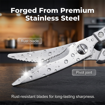 ✂️🍗 Heavy-Duty Multi-functional Kitchen Shears – Cuts Like a Beast! 🔪💪