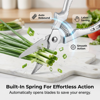 ✂️🍗 Heavy-Duty Multi-functional Kitchen Shears – Cuts Like a Beast! 🔪💪
