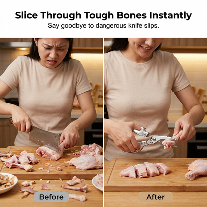 ✂️🍗 Heavy-Duty Multi-functional Kitchen Shears – Cuts Like a Beast! 🔪💪