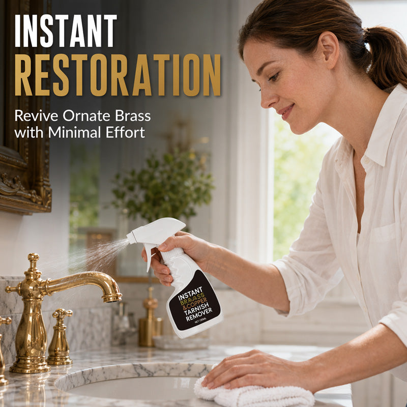🔥Last Day 50% OFF -Instant Brass Tarnish Remover Spray