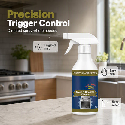 Dissolve Carbon Fast, Protect Your Oven! One-Hand No-Scrub Cleaner Spray