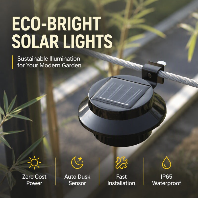 🔥Hot Sale - 49% OFF🔥Outdoor Waterproof Solar LED Gutter Wall Lights