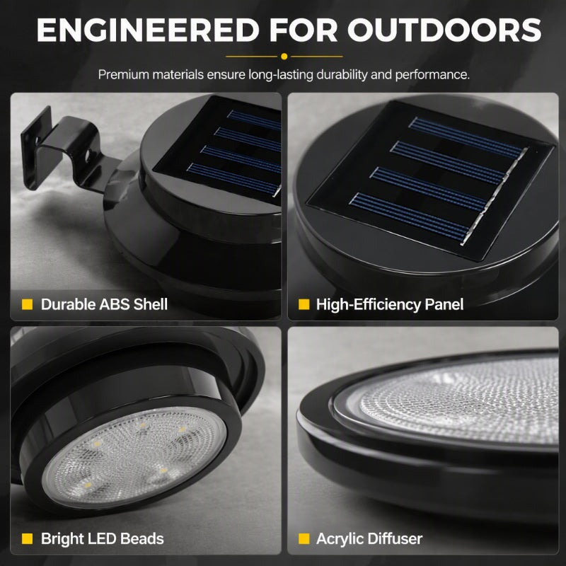 🔥Hot Sale - 49% OFF🔥Outdoor Waterproof Solar LED Gutter Wall Lights